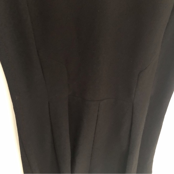 Dynamite Small Fit and Flare Crewneck Sleeveless Classic Black Dress Office Suit - Picture 6 of 13